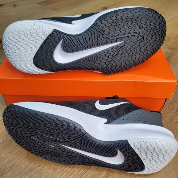 Mens Nike Precision VII Basketball Sneaker Black Grey White FN4322-005 NEW Shoes main image 4